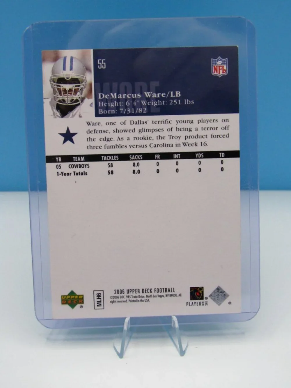 Dallas Cowboys Football | 8 Card Lot | Smith | Aikman | Dorsett | Ware | Owens